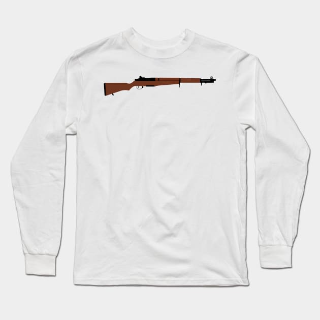 M1 Garand 1936 standard U.S. service rifle historical U.S. weapon Long Sleeve T-Shirt by FOGSJ